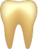Illustration of a gold tooth