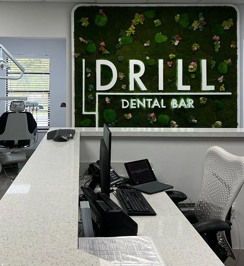 drill dental bar main lobby | Dentist Miami & Boca Raton